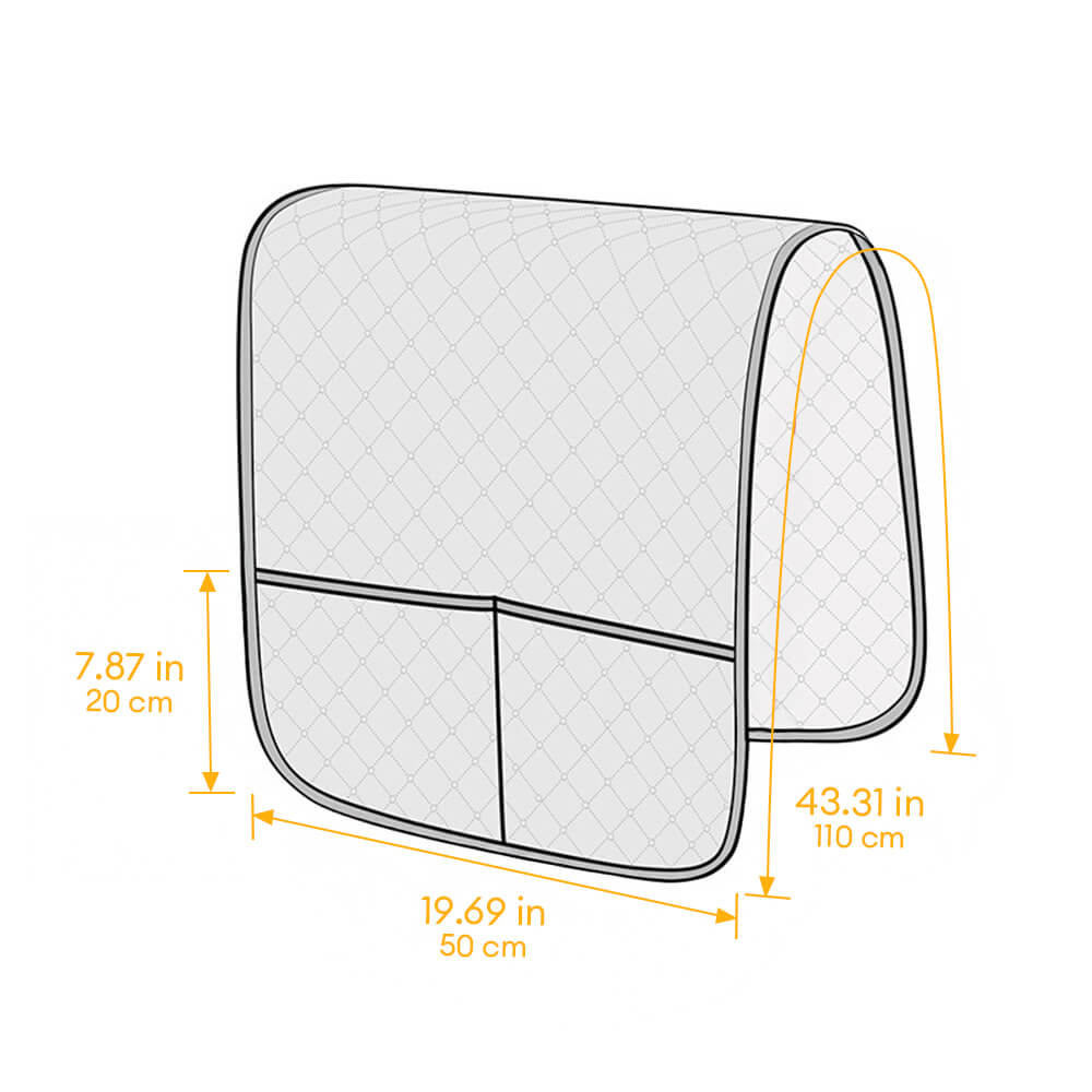 Capa Impermeável Acolchoada para Apoio de Braço de Sofá com Bolsos